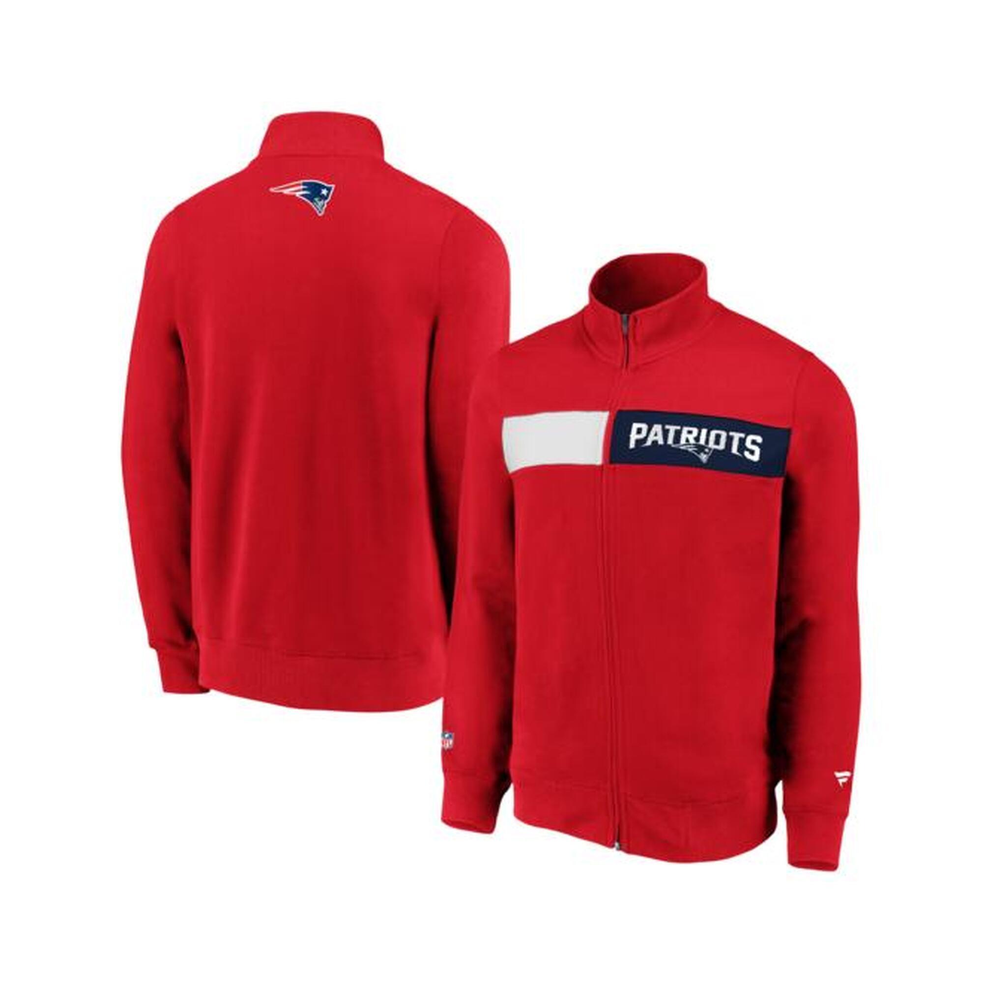 Fanatics Iconic Past & Present Fleece Track Jacke L Patriots