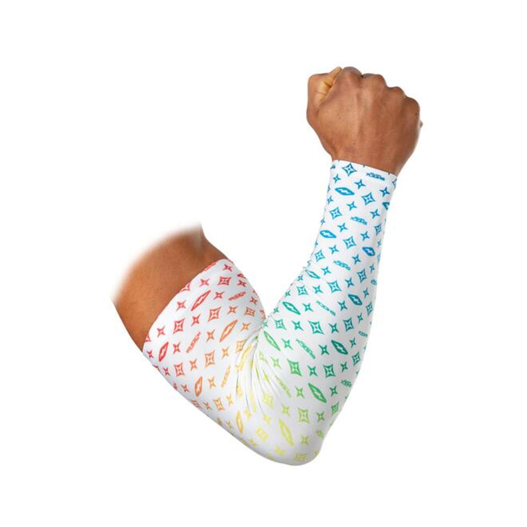 Shock Doctor Showtime Comp Arm Sleeve L White/Multi Color L
