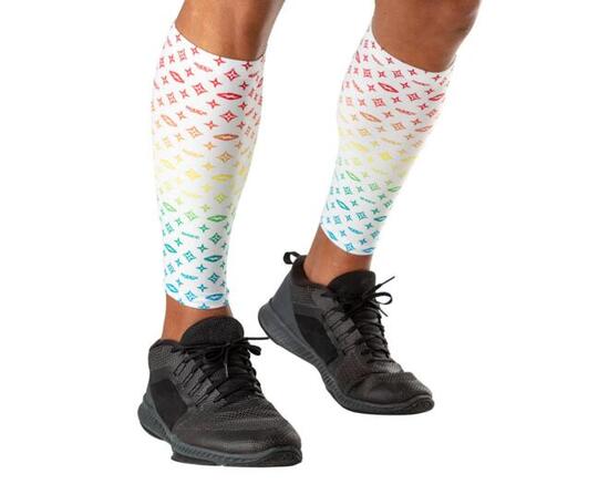 Shock Doctor Showtime Comp Calf Sleeve S Stars and Stripes American Football