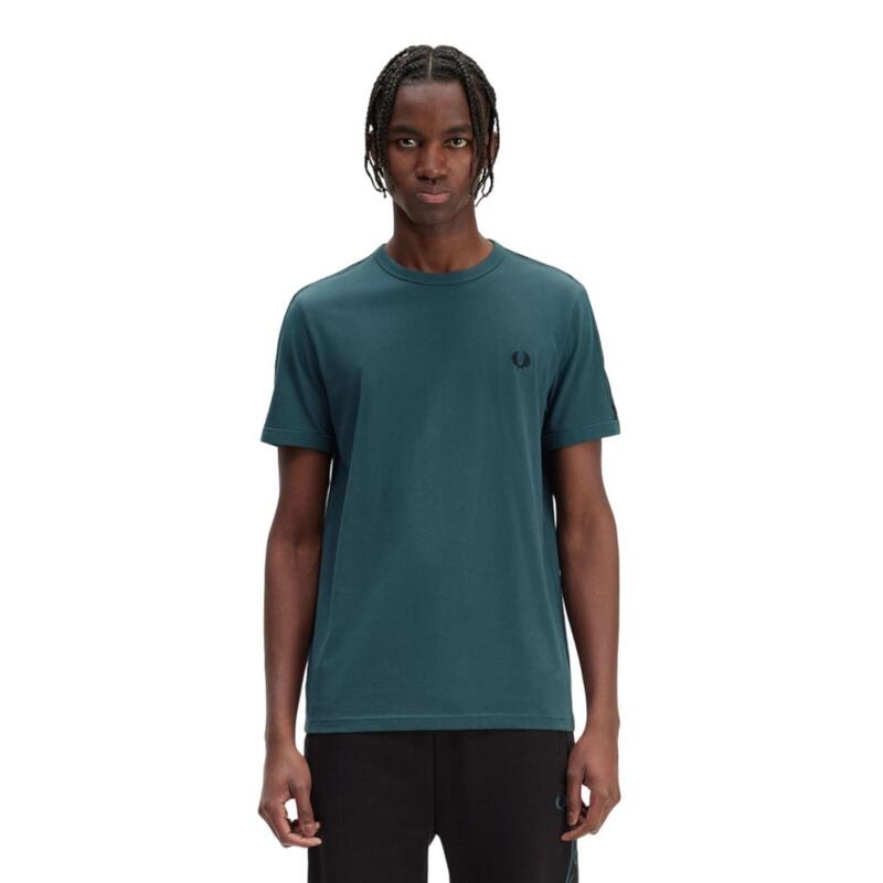 Camiseta de manga corta para Hombre Fred perry Ringer Verde