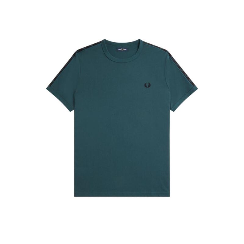 Camiseta de manga corta para Hombre Fred perry Ringer Verde