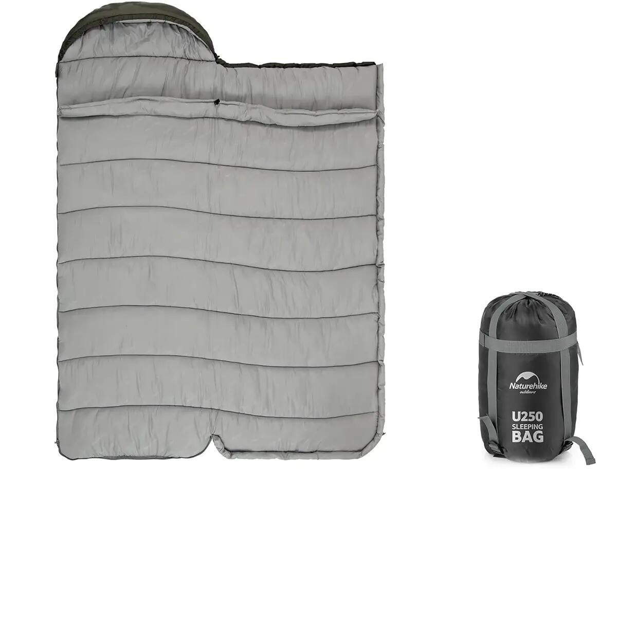 Saco-cama tipo envelope da série U com capuz da Naturehike 6/7