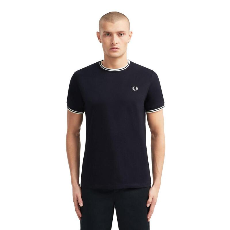 Camiseta para Hombre Fred perry Twin tipped Marino