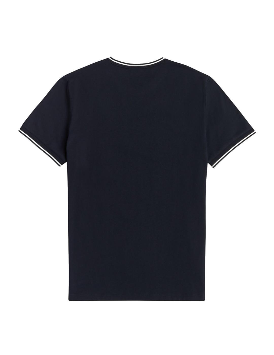 T-shirt pour homme Fred Perry Twin Marine 1/7