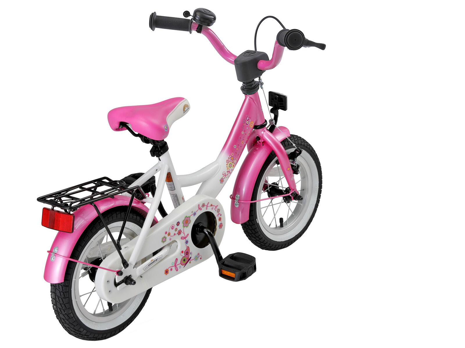 Bikestar kinderfiets Classic 12 inch roze / wit 2/5