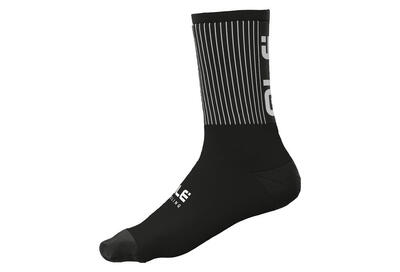 Alé fence unisex wintersokken zwart/fluorescerend geel