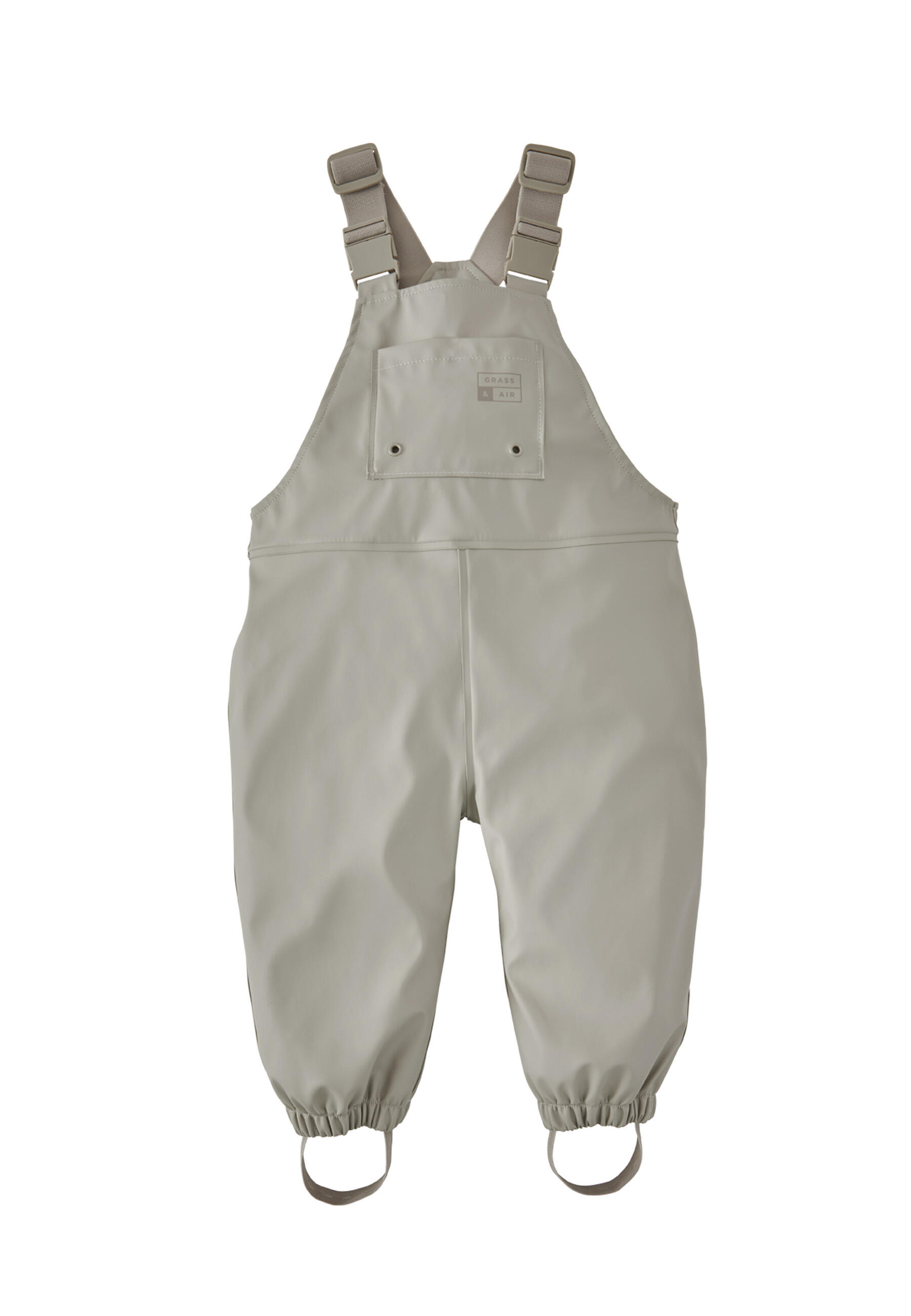 GRASS & AIR Little Kids Grey Waterproof Dungarees