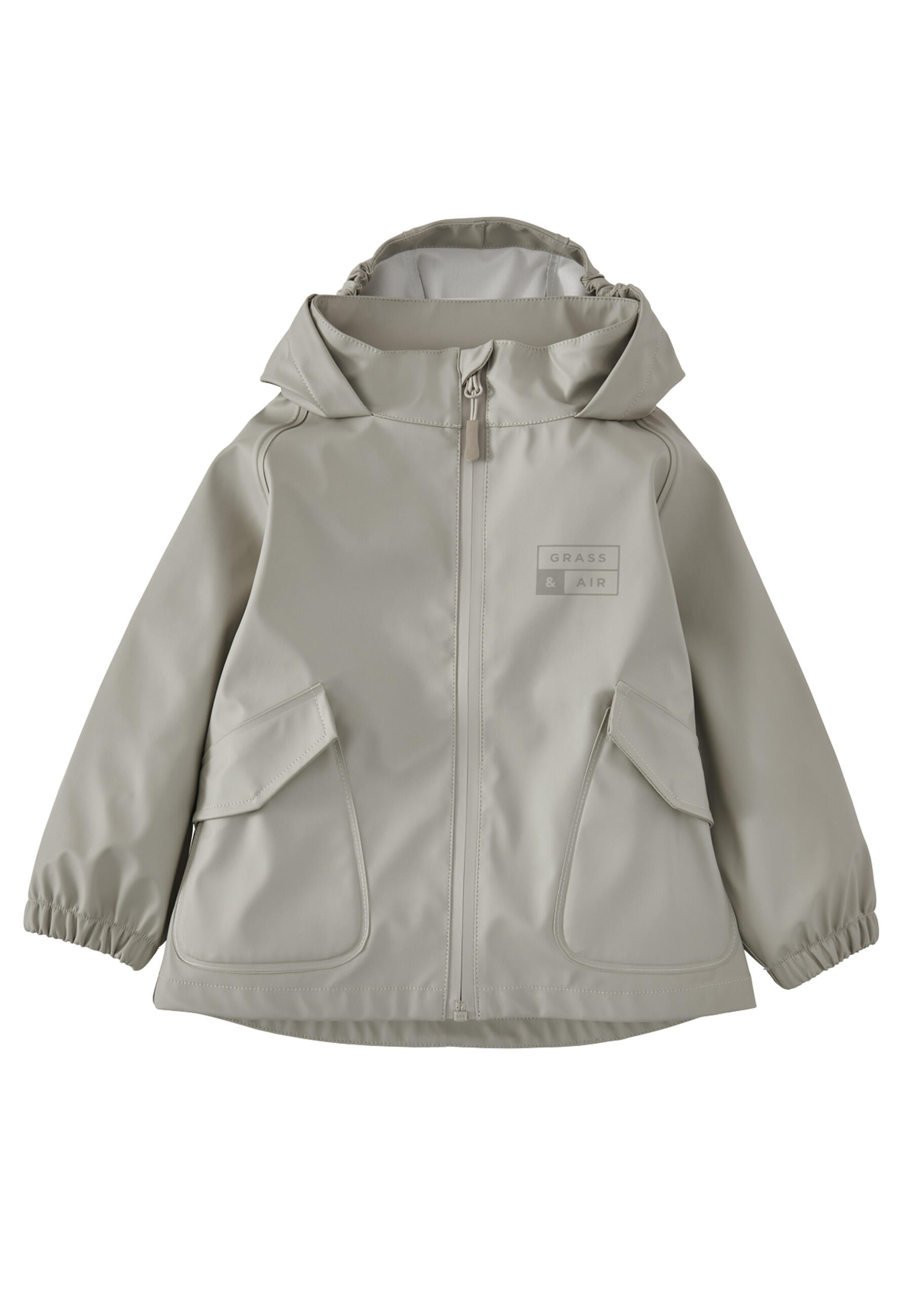 GRASS & AIR Little Kids Grey Waterproof Jacket