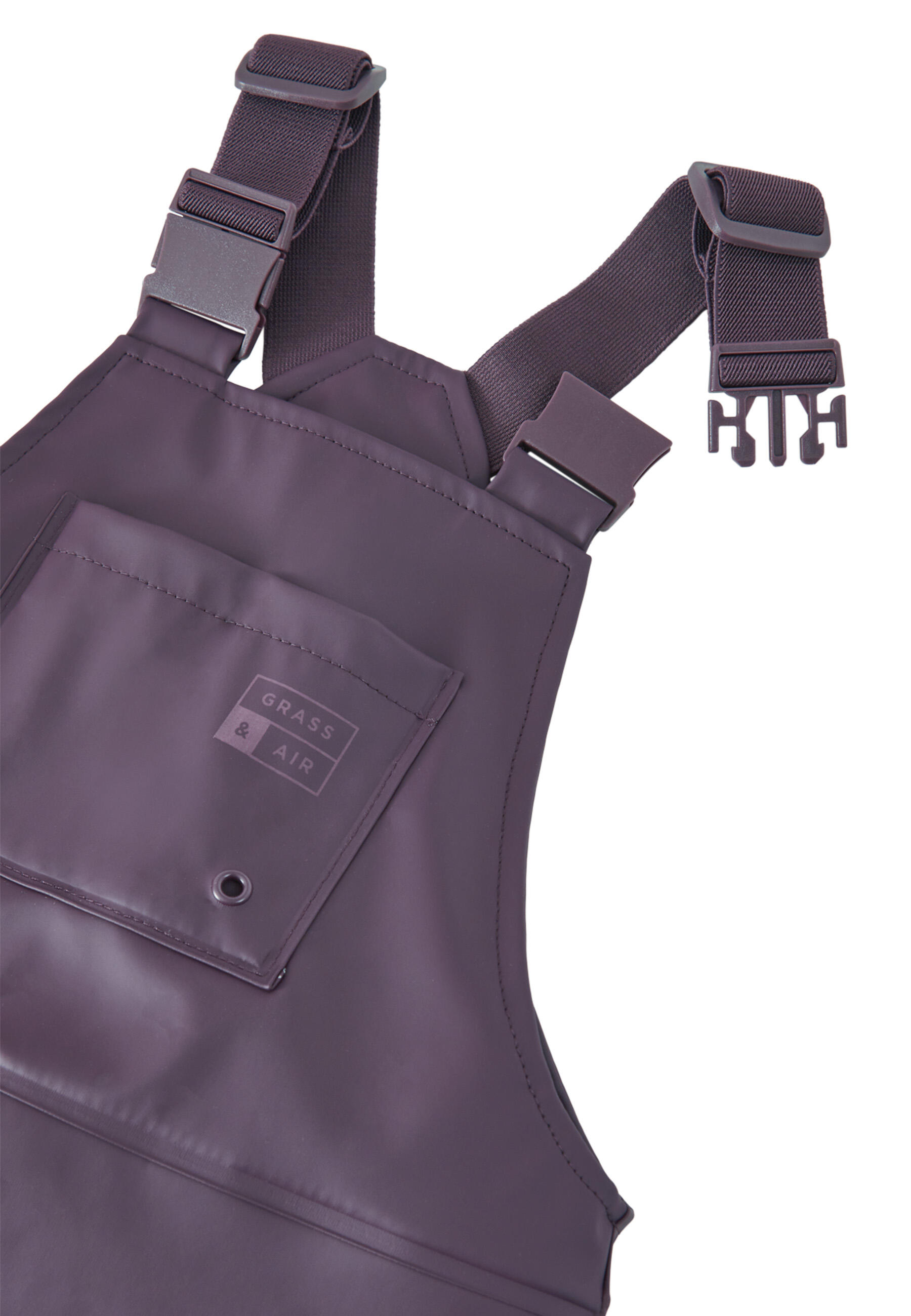 Little Kids Purple Waterproof Dungarees 3/3