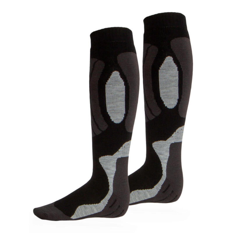 Rucanor Svindal chaussettes de ski 2-pack unisexe noir/gris