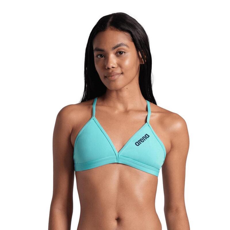 Arena W Team Swim Top Tie Back Solid Water