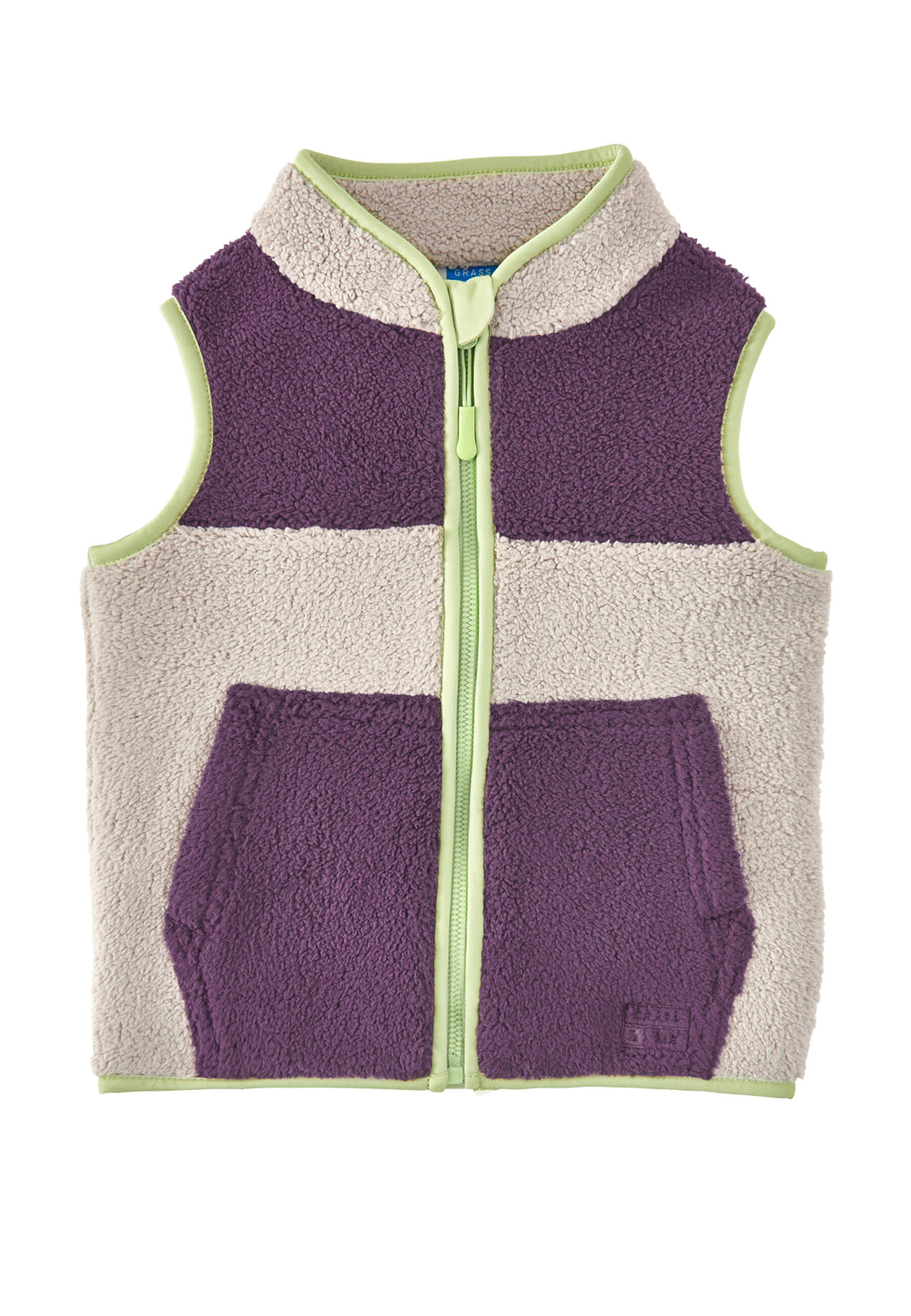 GRASS & AIR Kids Borg Fleece Gilet