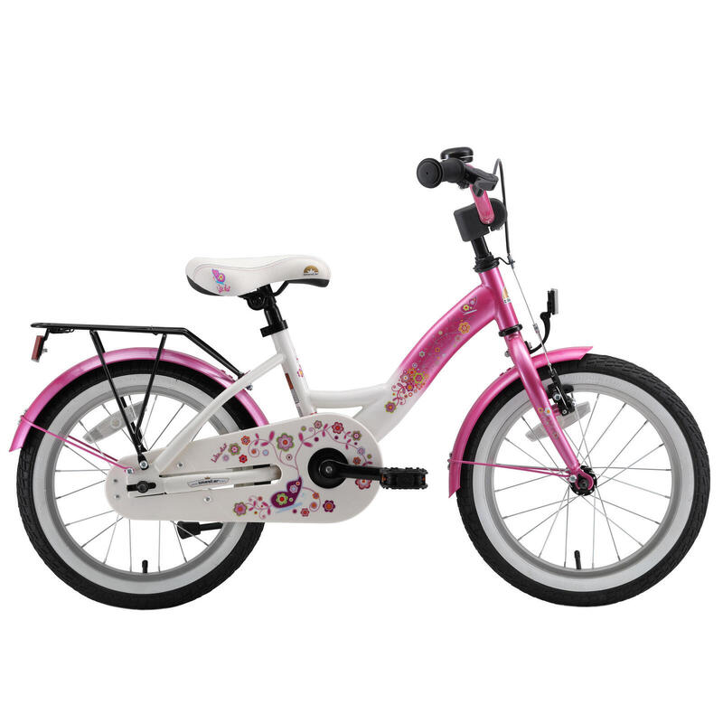 Bikestar, vélo enfant Classic, 16 pouces, rose/blanc