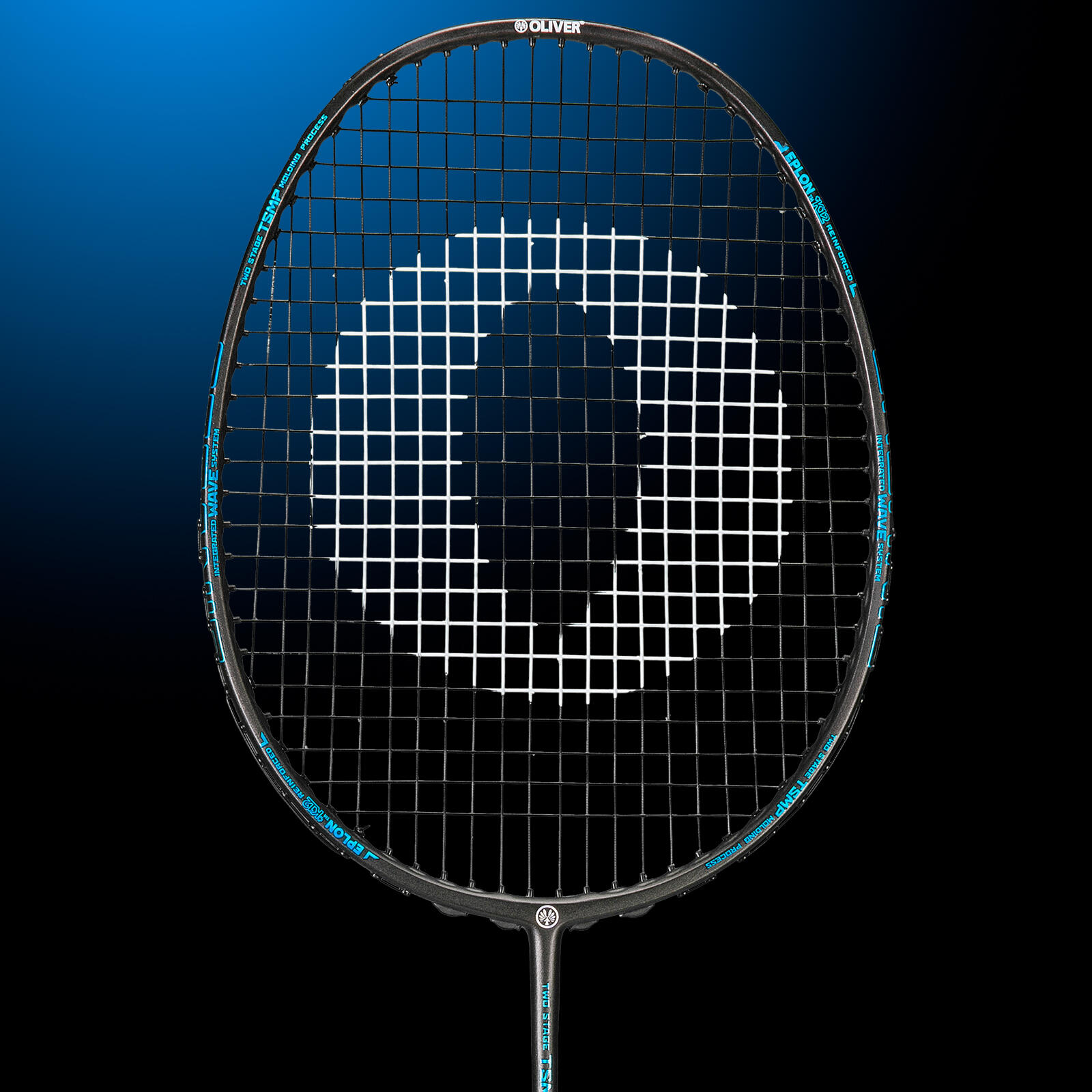 Raquette de badminton OLIVER - ORGANIC 6 noir/bleu 3/6