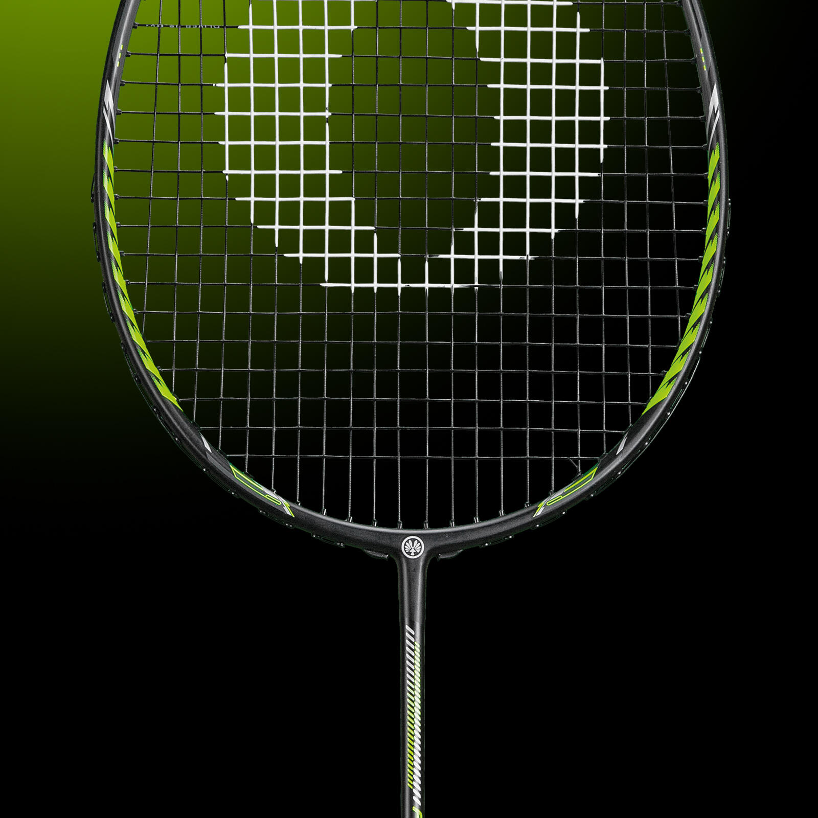 Badmintonracket OLIVER - FETTER SMASH 6 zwart/groen 4/6