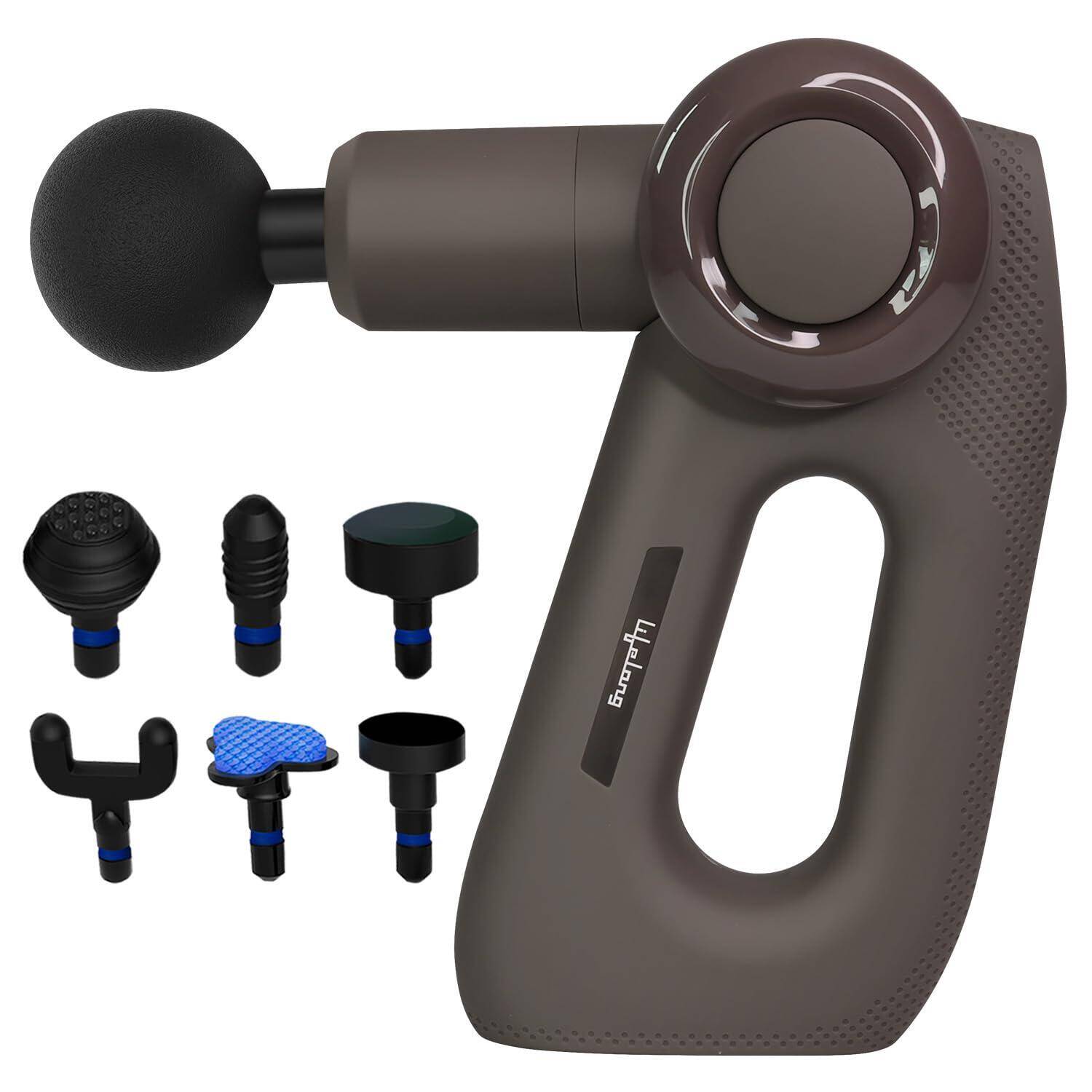 Lifelong Massage Gun Machine with Hot & Cold Massage Heads - Full Body Gun Massager for Deep Tissue Muscle Massage - Rechargeabl