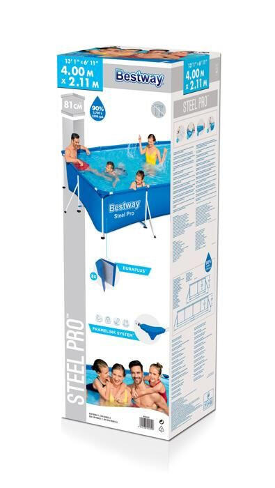 Basen Demontowalny Bestway 56405cb 400 x 211 x 81 cm 7/7
