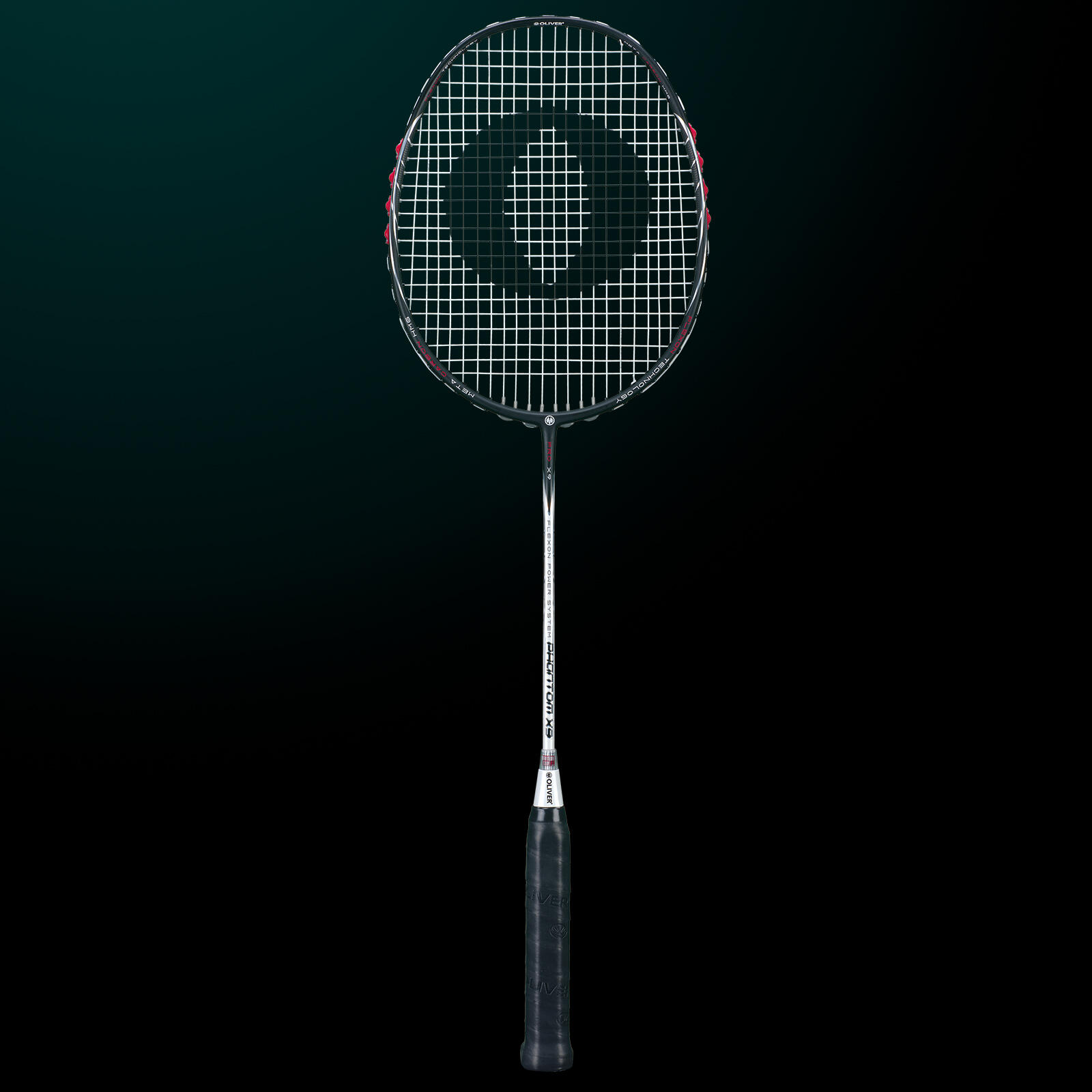 Raqueta de bádminton OLIVER - PHANTOM X9 negro/blanco 2/7