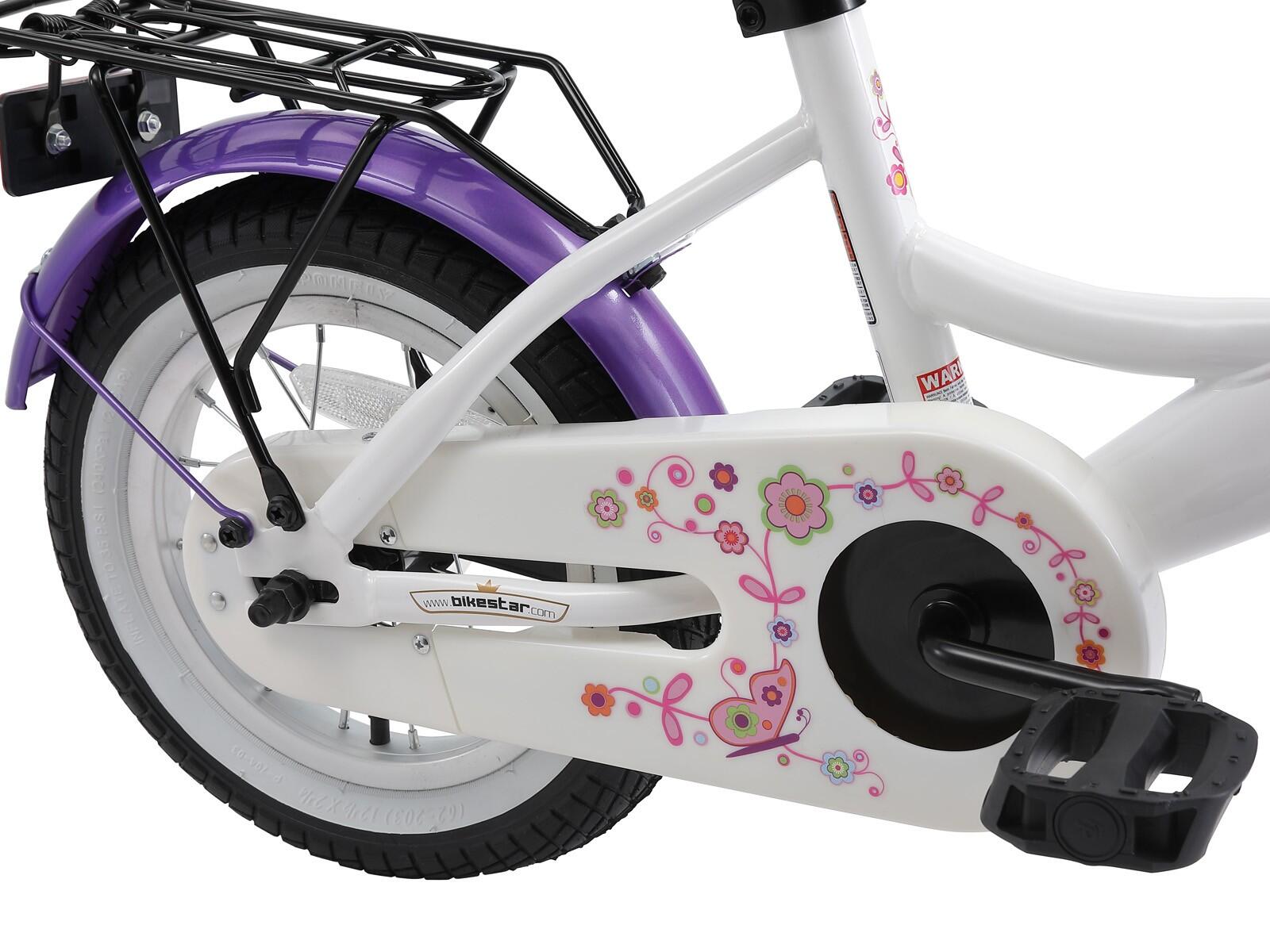 Bikestar kinderfiets Classic 12 inch lila/wit 3/5