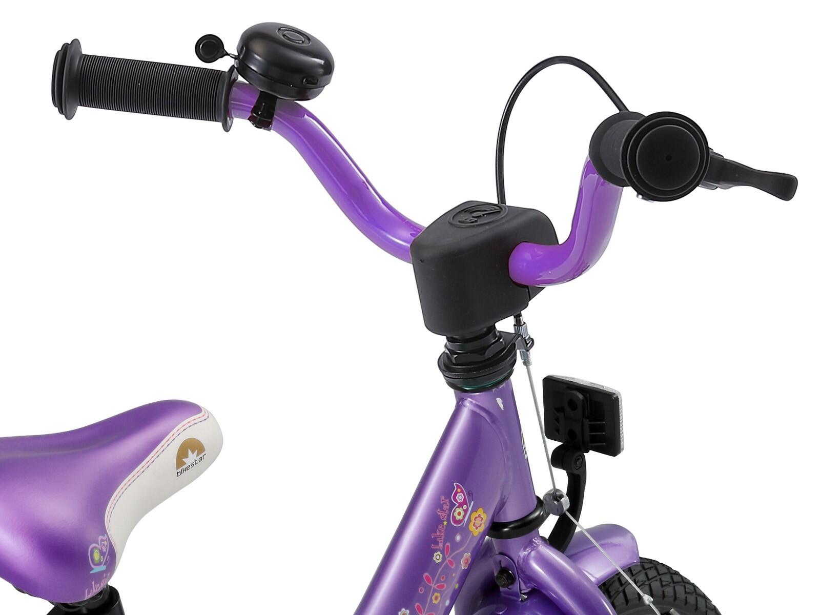 Bikestar kinderfiets Classic 12 inch lila/wit 4/5