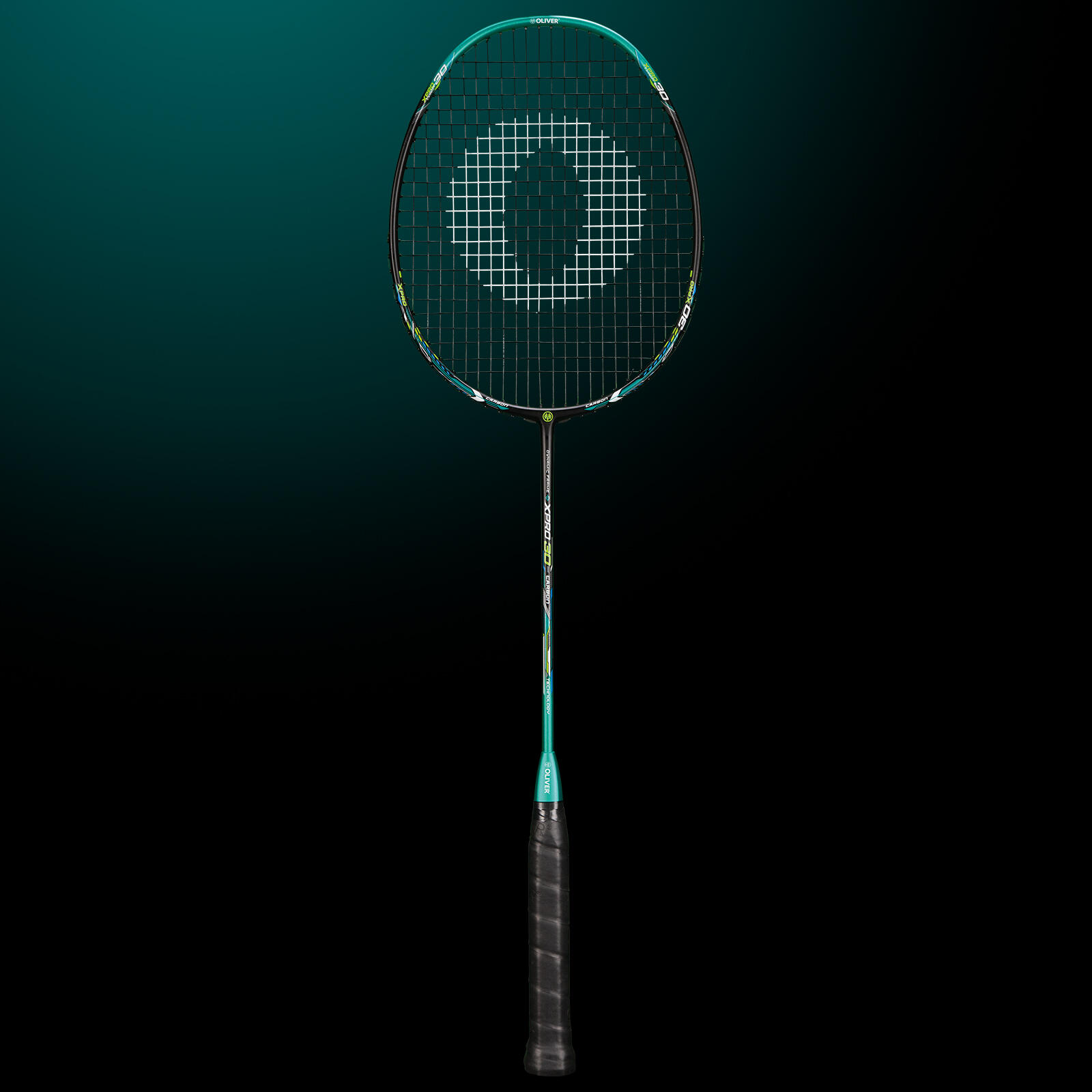 Raqueta de bádminton OLIVER - XPRO 30 negro/petróleo 2/6