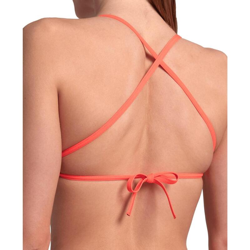 Arena W Team Swim Top Tie Back Solid bright Coral