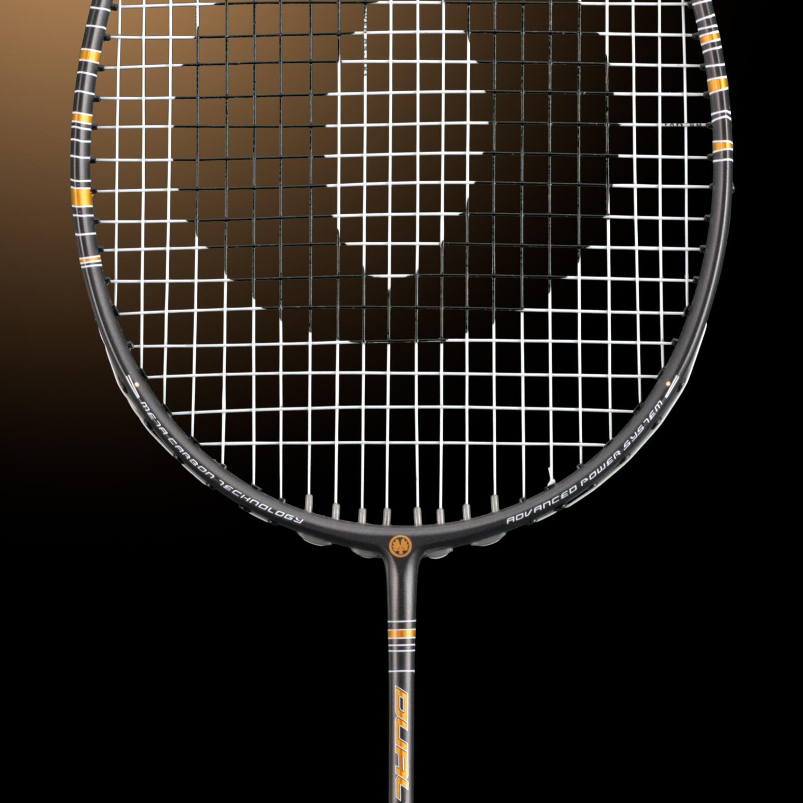 Raquette de badminton OLIVER - DUAL TEC Noir/Or 4/6