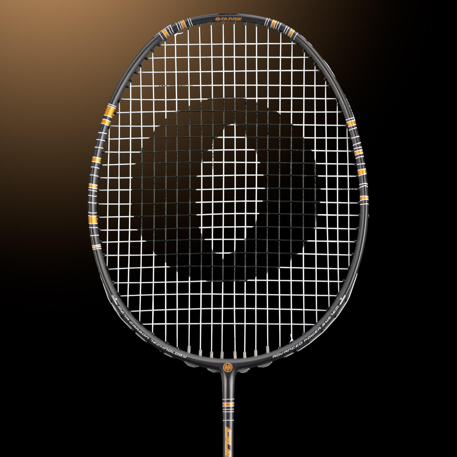 Raquette de badminton OLIVER - DUAL TEC Noir/Or 3/6