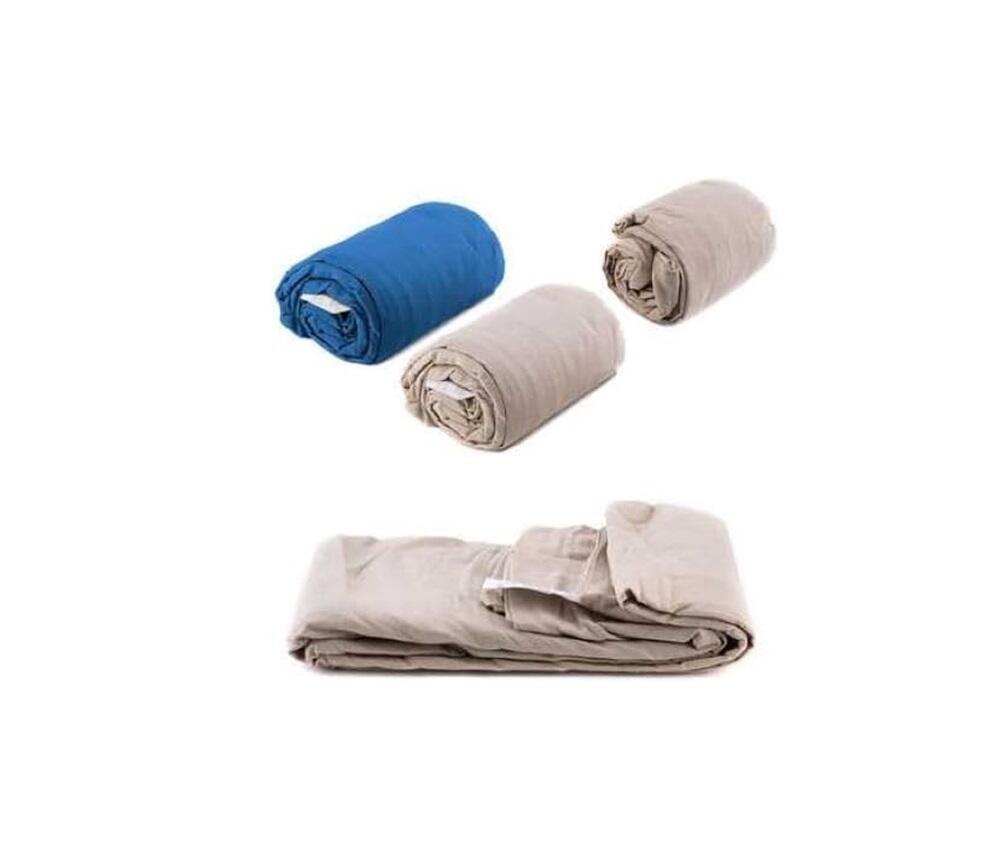 Forro Interior para Saco de Dormir de Algodón Khaki Claro 3/6