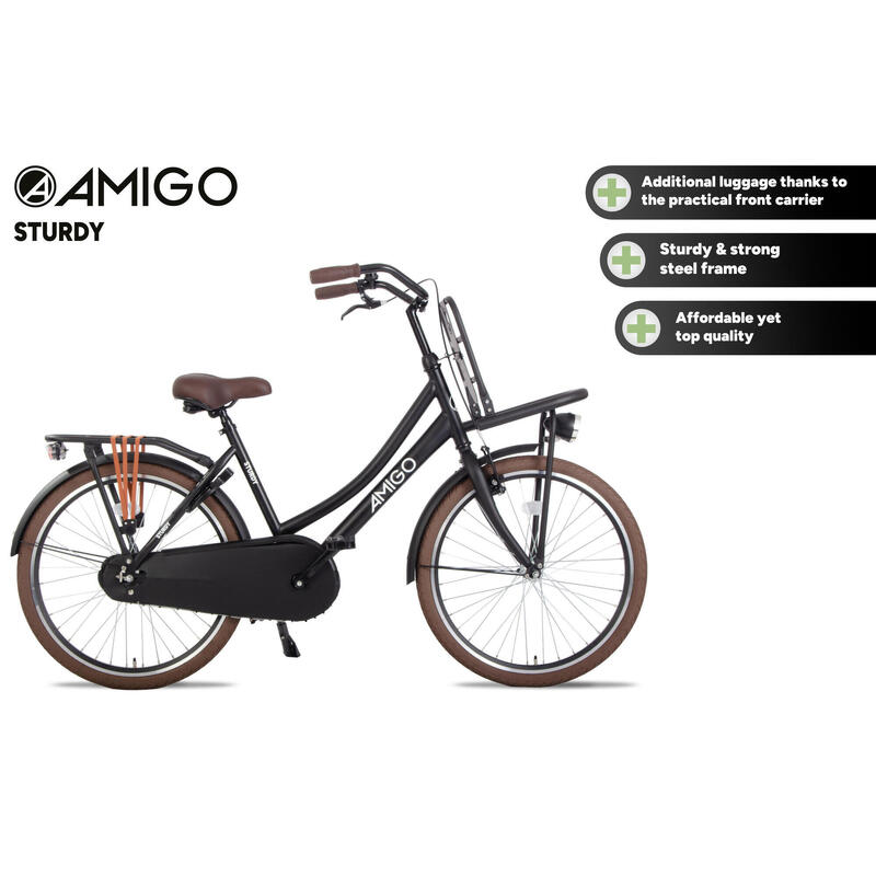 AMIGO Vélo de transport enfant Sturdy 24 Pouces 43 cm Fille Frein à