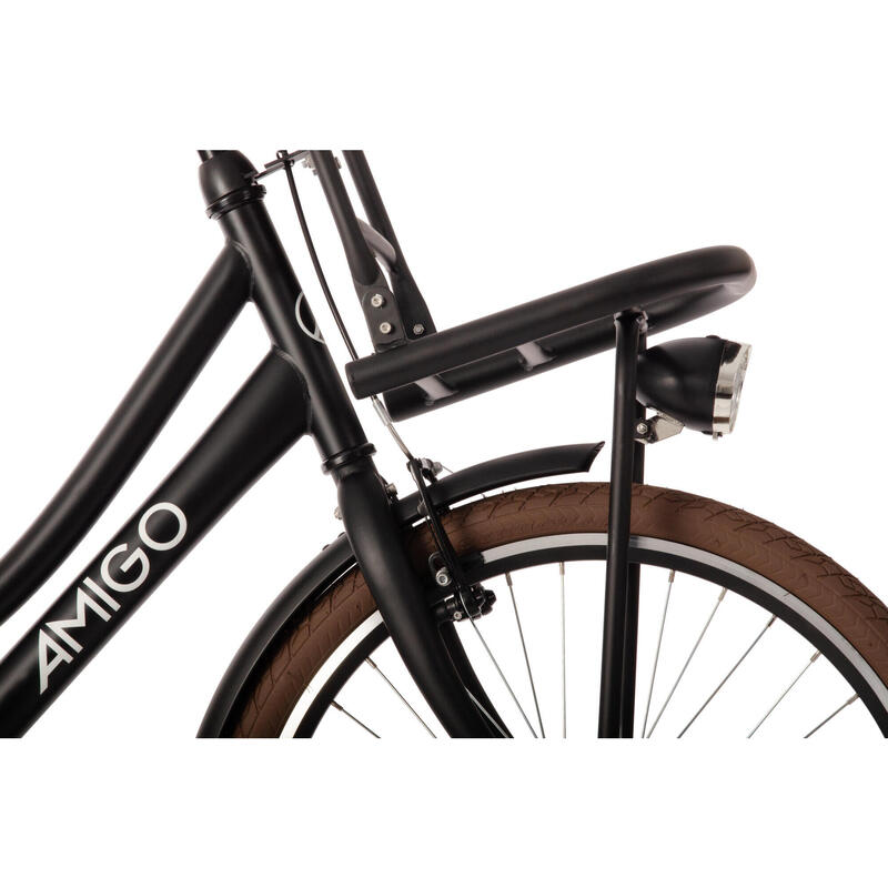 AMIGO Transportfiets Kinderen Sturdy 20 Inch 32 cm Meisjes Terugtraprem Matzwart