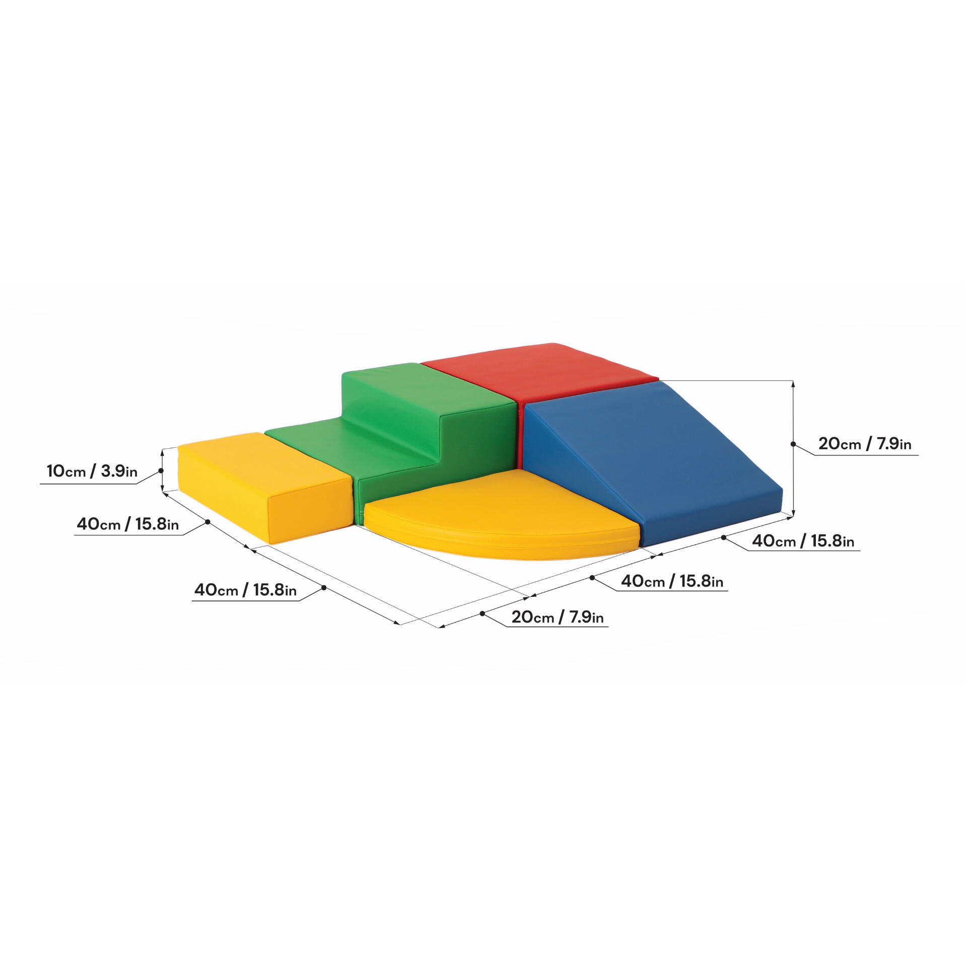 Blocs de Construction en Mousse Corner Climber, multicolore 7/7