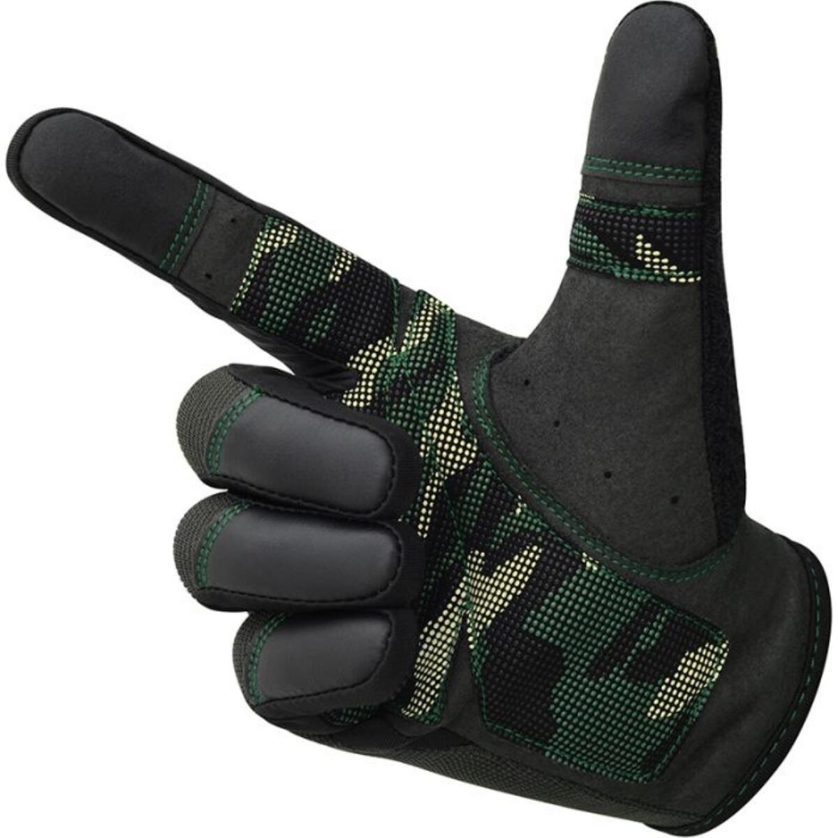 Gym Gloves T2 - Full Finger Groen - Legergroen - S 7/7
