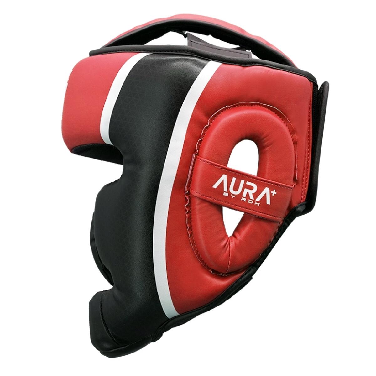 RDX Head Guard Aura Plus T17 Red/BlackXl RDX SPORTS Decathlon