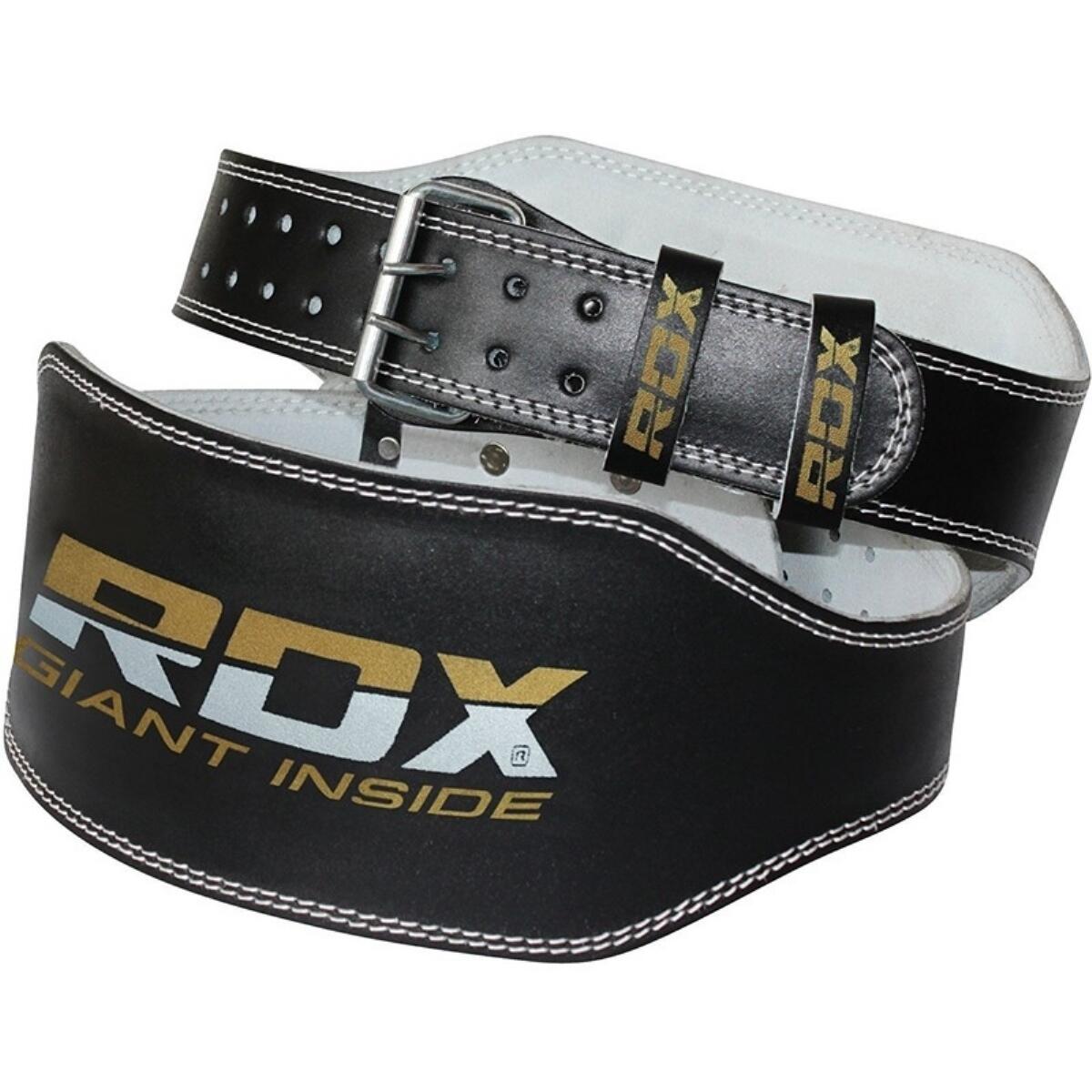 RDX Belt 6" Cinto de levantamento de peso em couro