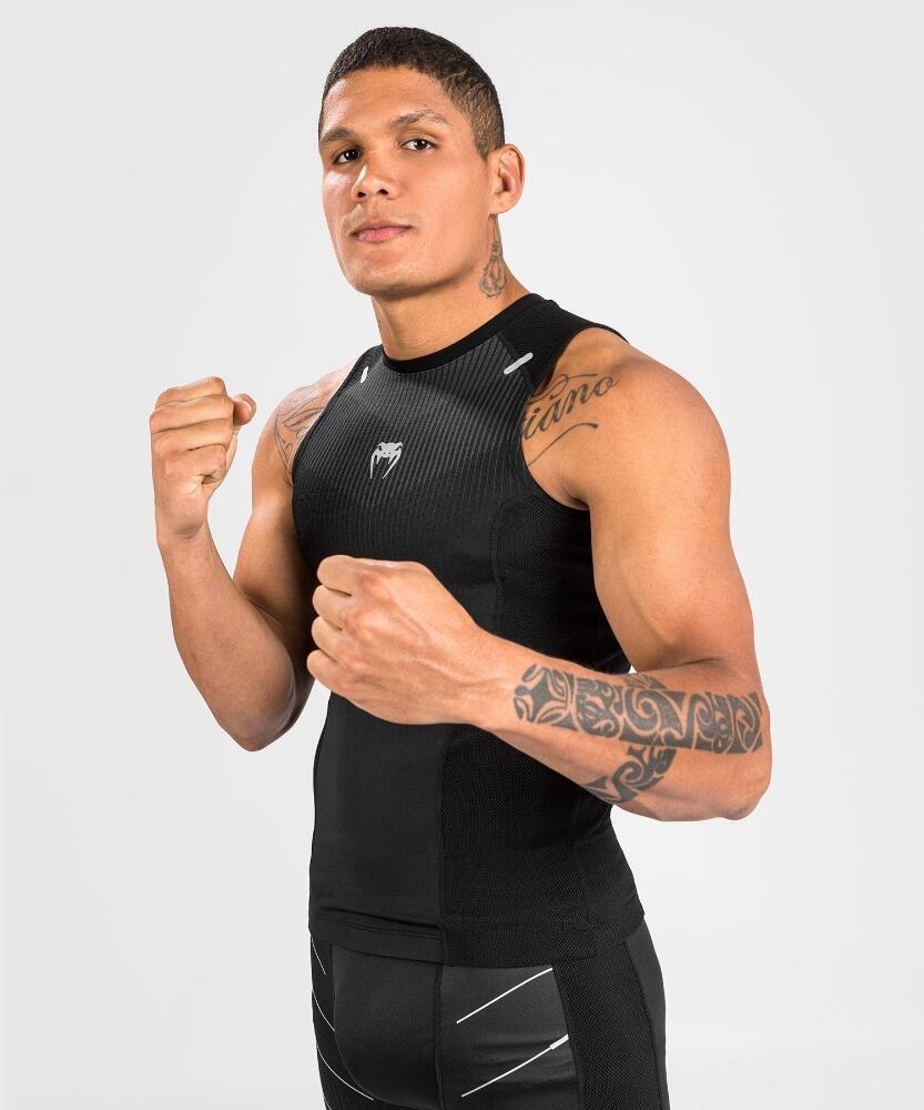 Venum Rashguard Sleevless Biomecha - Black/Grey - XL 3/6