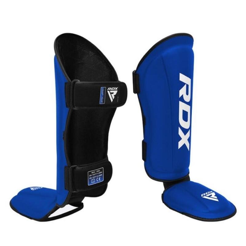 Protectie tibie Rdx T1, piele, Bleumarin/alb, S