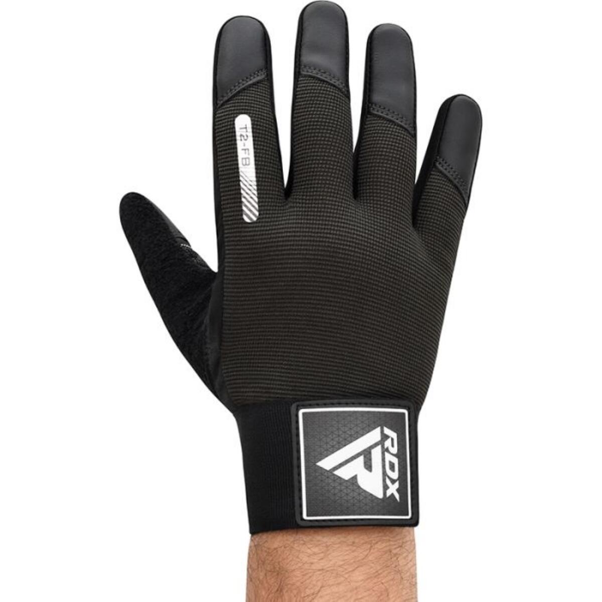 Gym Gloves T2 - Full Finger Zwart - Zwart - S 2/7