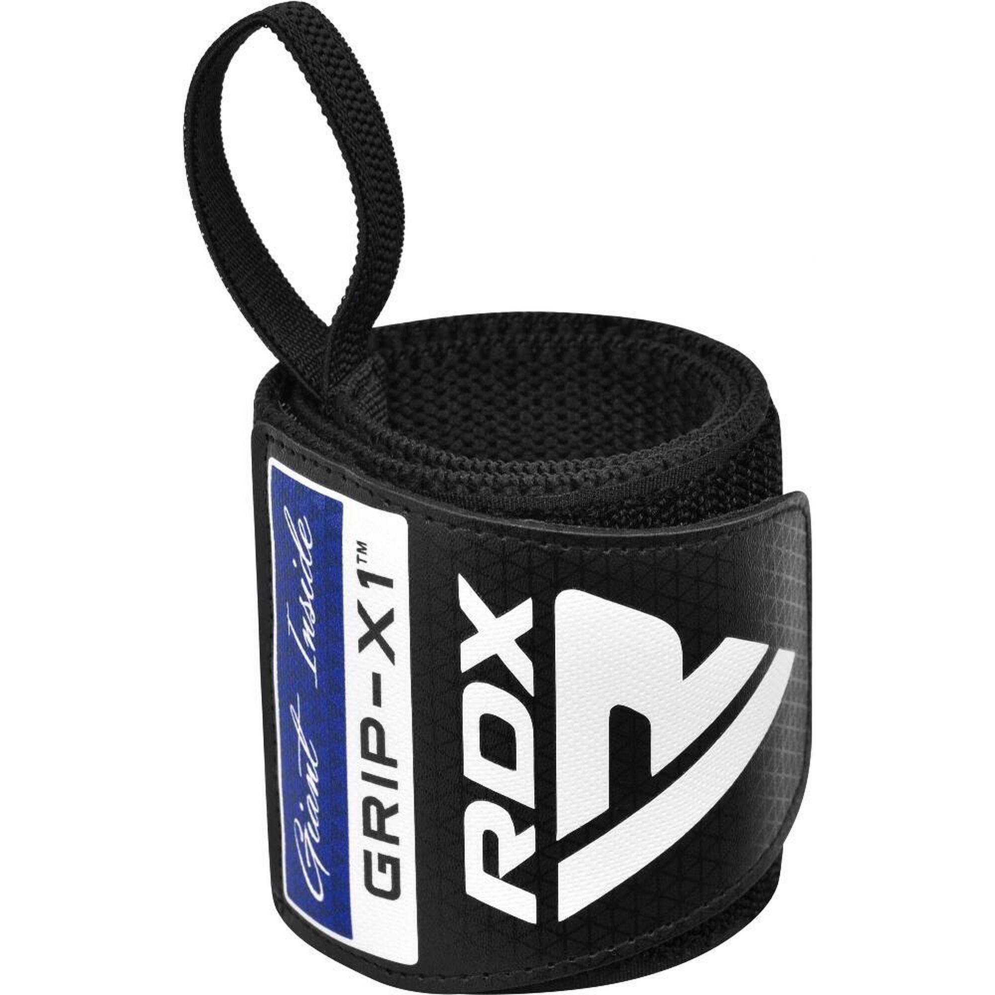 RDX MUÑEQUERAS Gym Wrist Wrap R11 Negro-azul