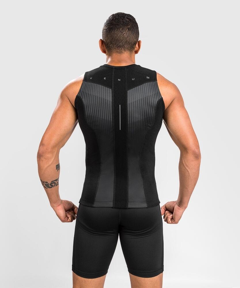 Venum Rashguard Sleevless Biomecha - Black/Grey - XL 5/6