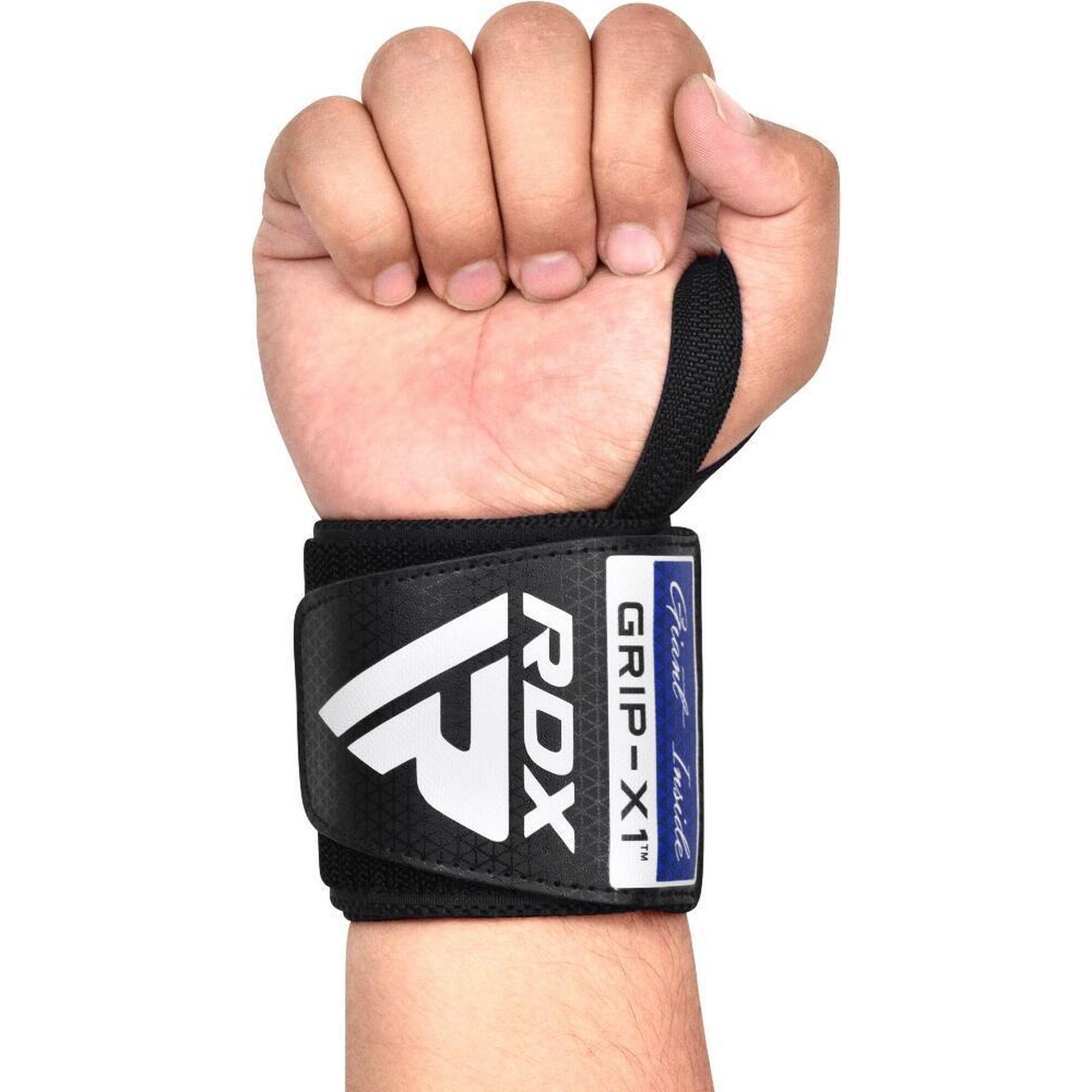 RDX MUÑEQUERAS Gym Wrist Wrap R11 Negro-azul