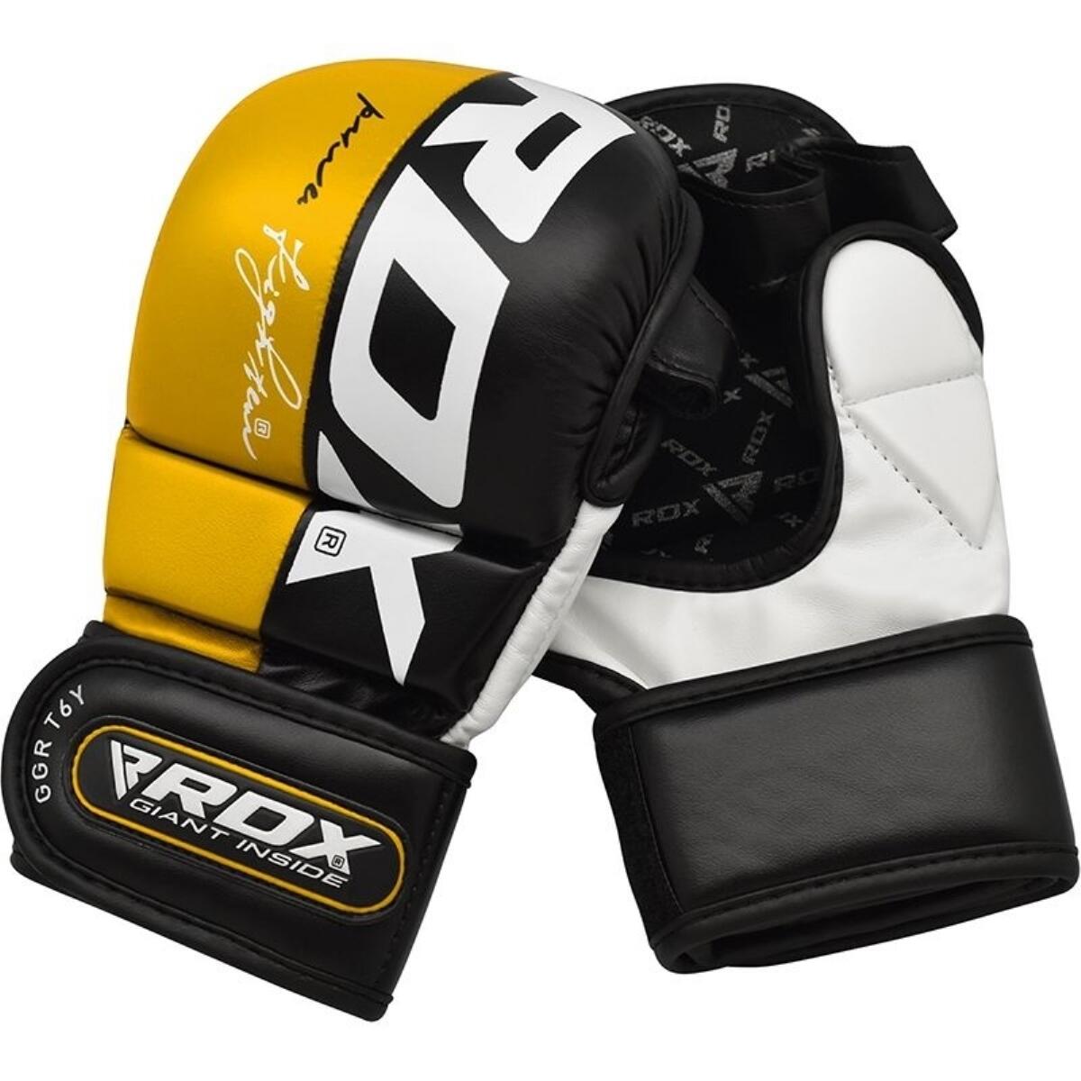Gants de grappin T6 MMA - Jaune - M 6/7