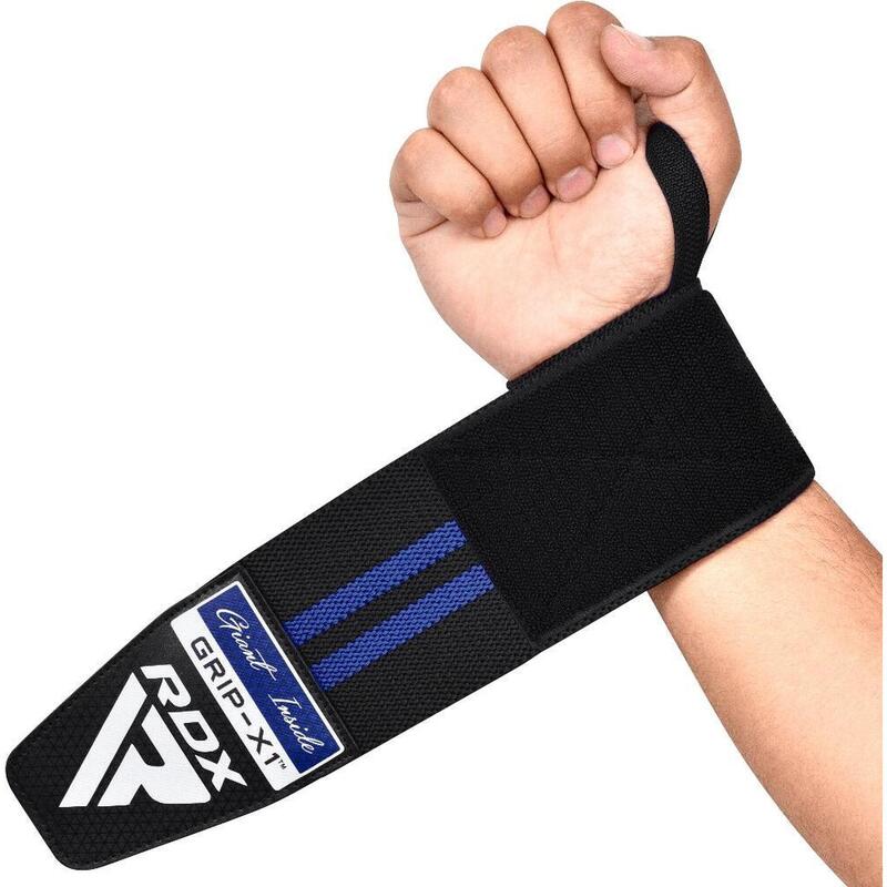 RDX MUÑEQUERAS Gym Wrist Wrap R11 Negro-azul