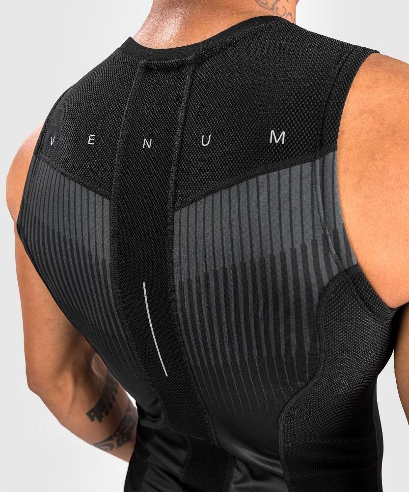 Venum Rashguard Sleevless Biomecha - Black/Grey - XL 4/6