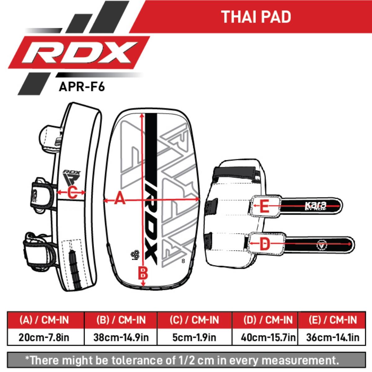 Thai Pad F6 RDX Rot – 1 Stück 2/6