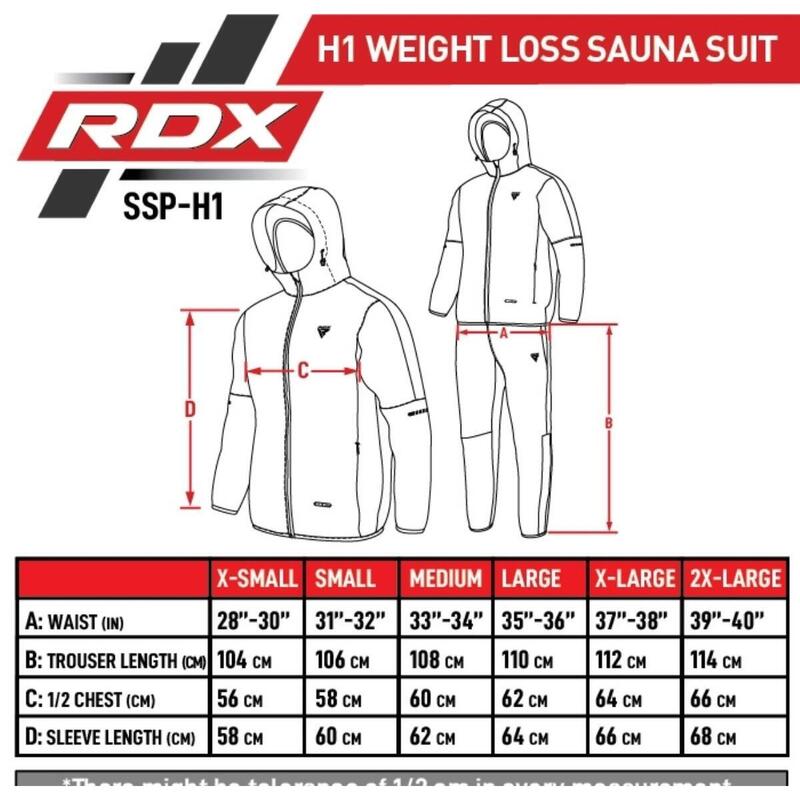 Clothing Sauna Suit H1 Blue-XL