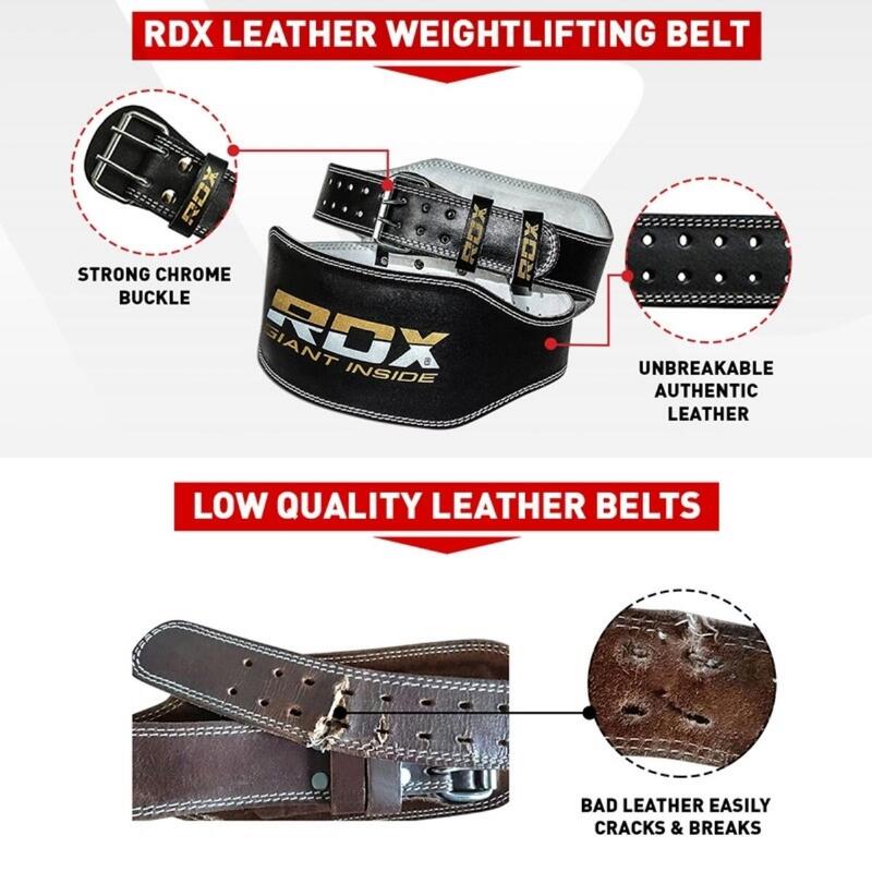 RDX Belt 6" Cintura per sollevamento pesi in pelle