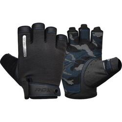 Gym Gloves T2 - Half Finger - Blauw - S