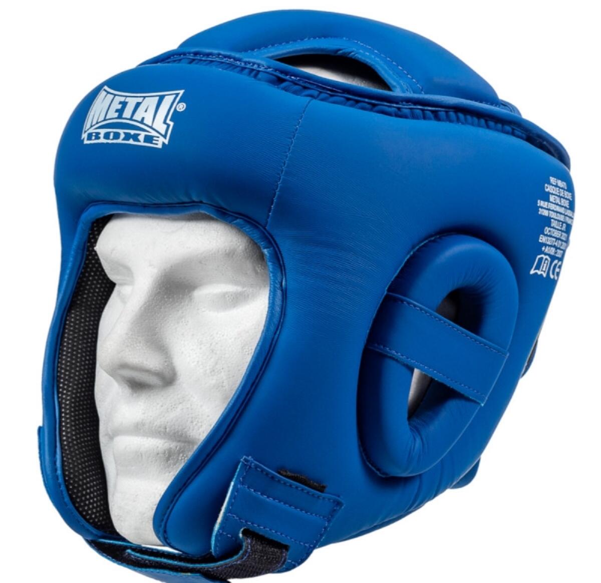 Metal Boxe Casque Competition Bleu Junior 2/7