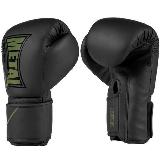 Metal Boxe Gants D'Entrainement Starter Noir/Kaki 06 oz